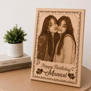 Customised Wood Photo Frame & Engraved Photo