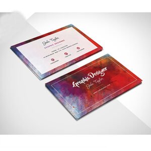free abstract business card psd template
